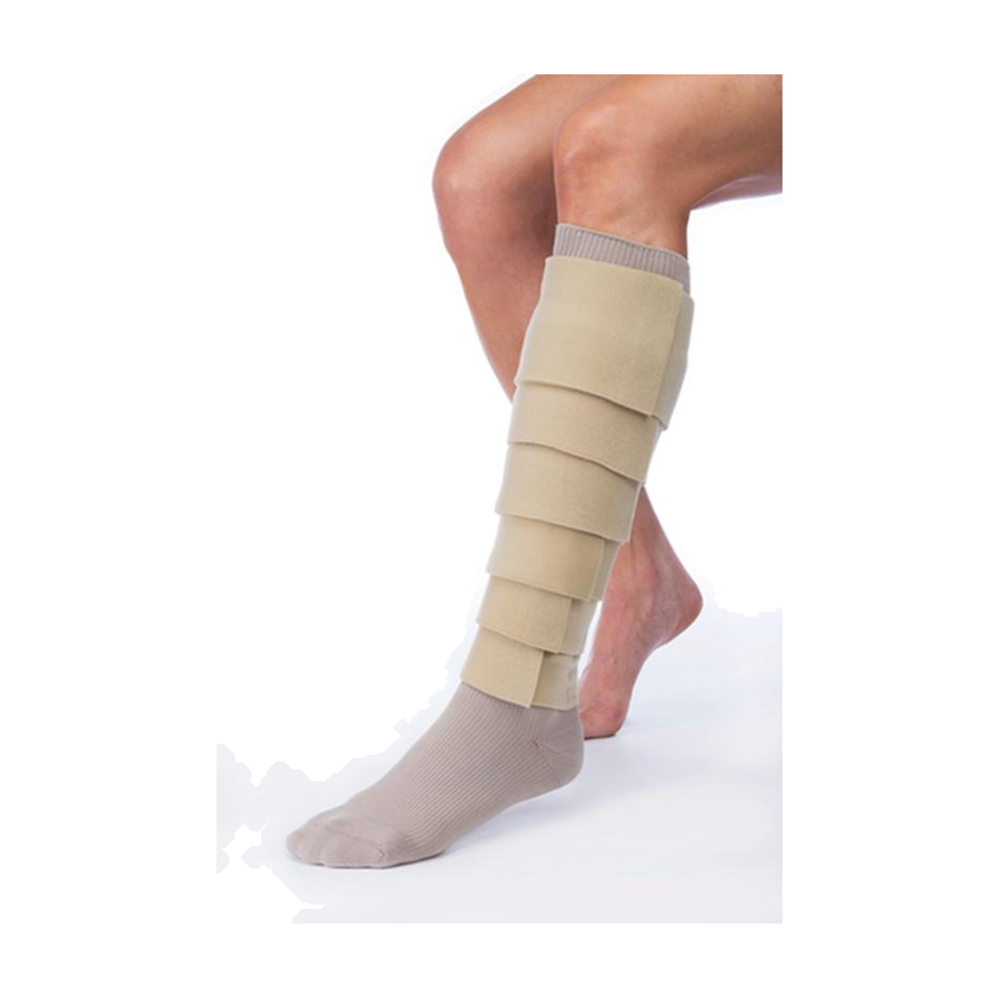 BX/1 JOBST FARROWWRAP BASIC READY-TO-WEAR LEGPIECE 30-40 MMHG, SMALL REGULAR, TAN