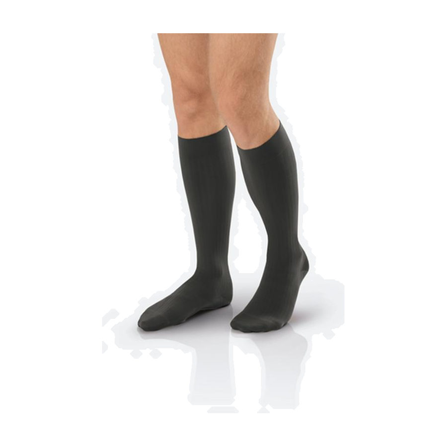 PR/1 JOBST AMBITION SOFT FIT, MEN, KNEE HIGH, 15-20MMHG, 6 REGULAR, GREY, CLOSED TOE