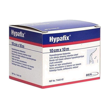 BX/1 HYPAFIX STRETCH NON-WOVEN ADHESIVE FIXATION SHEET 10CM X 10M