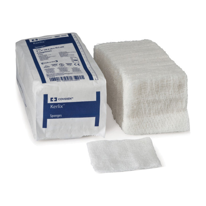 PKG/100 KERLIX SPONGE 4 X 4IN, NON STERILE, 12PLY