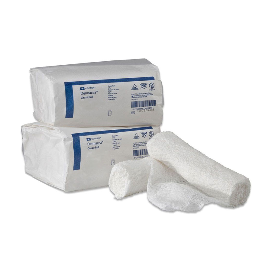 EA/1 DERMACEA FLUFF ROLL 4" X 4 YD 2-PLY STERILE