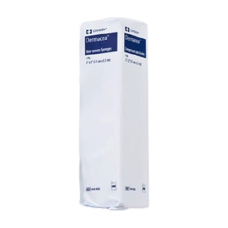 PK/50 DERMACEA NON WOVEN SPONGES, 4 PLY, 2" X 2"