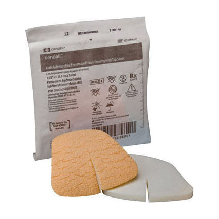 BX/10 AMD ANTIMICROBIAL FOAM DRESSING WITH PHMB, 4IN X 4IN