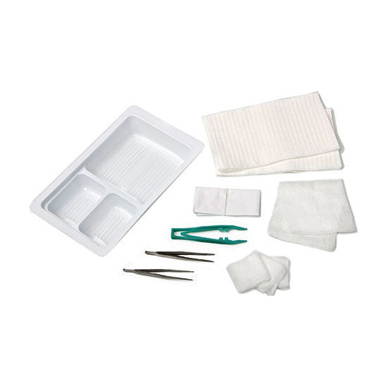 EA/1 LIDDED DRESSING TRAYS, STERILE