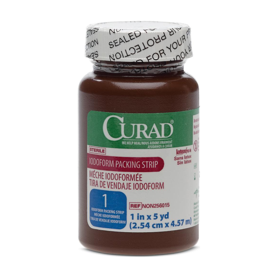 CS/12 PACKING STRIP IODOFORM 1/2 " X 5YD STERILE