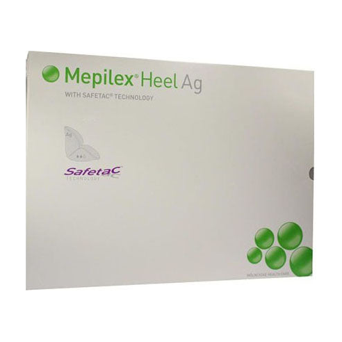 BX/5 MEPILEX HEEL AG DRESSING, 13CM X 20CM