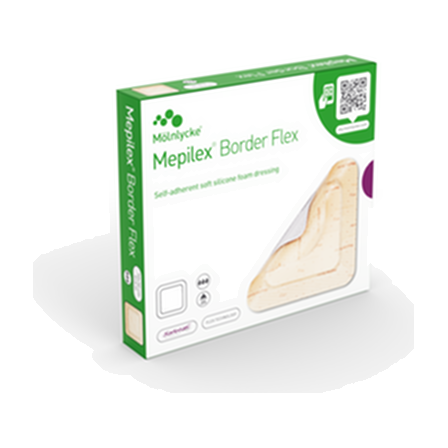 BX/10 MEPILEX BORDER FLEX 12.5X12.5CM (5 X 5")