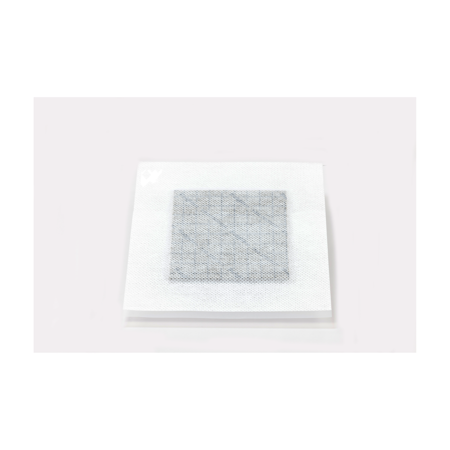 CASE OF 2 (15 PER BOX) POLYMEM SILVER 6” X 6” CLOTH ISLAND DRESSING