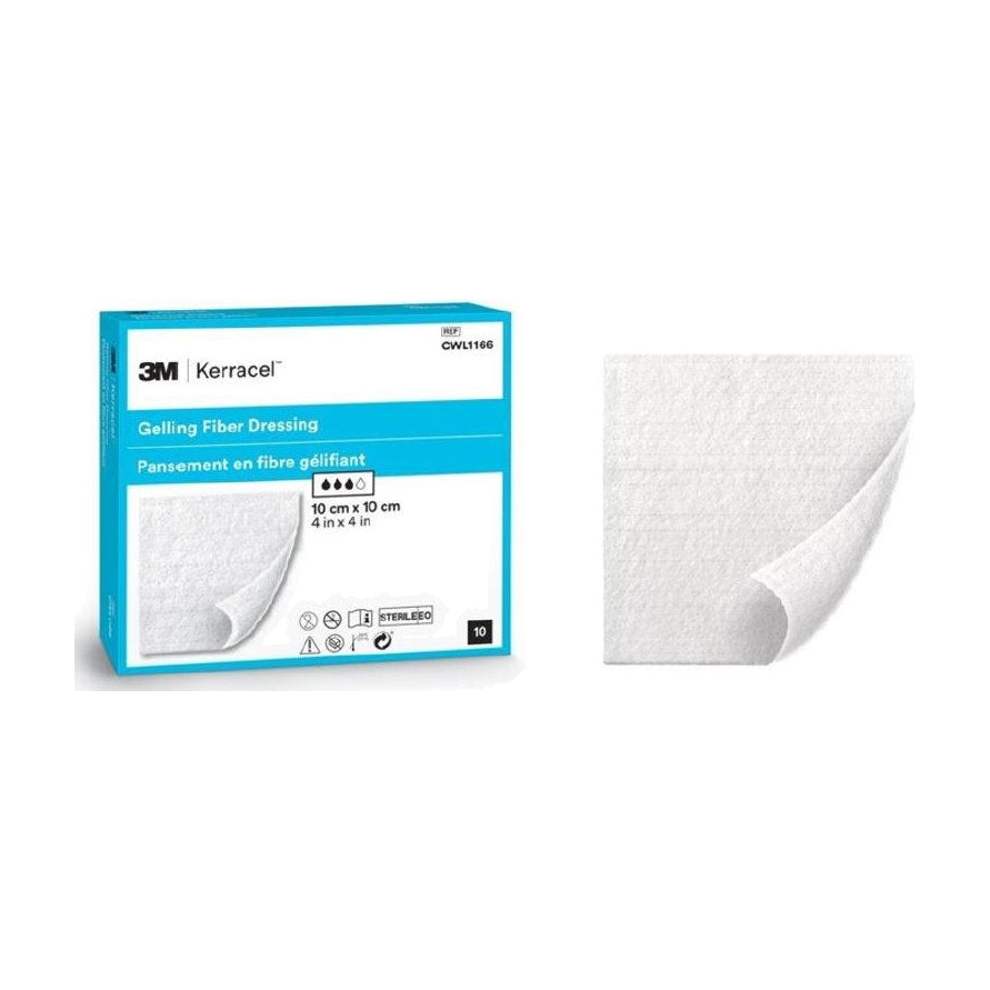 BX/10 KERRACEL GELLING FIBRE DRESSING 10CM X 10CM