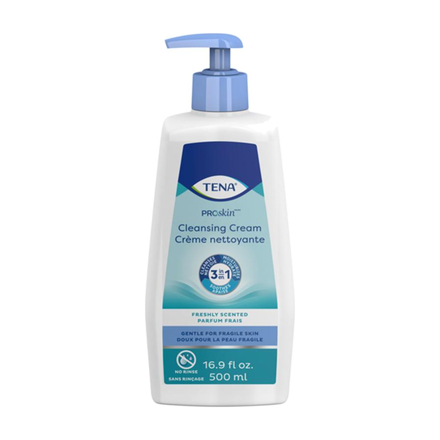 EA/1 TENA PROSKIN CLEANSING 3 IN 1 CREAM, 500ML, PUMP Heavy Item