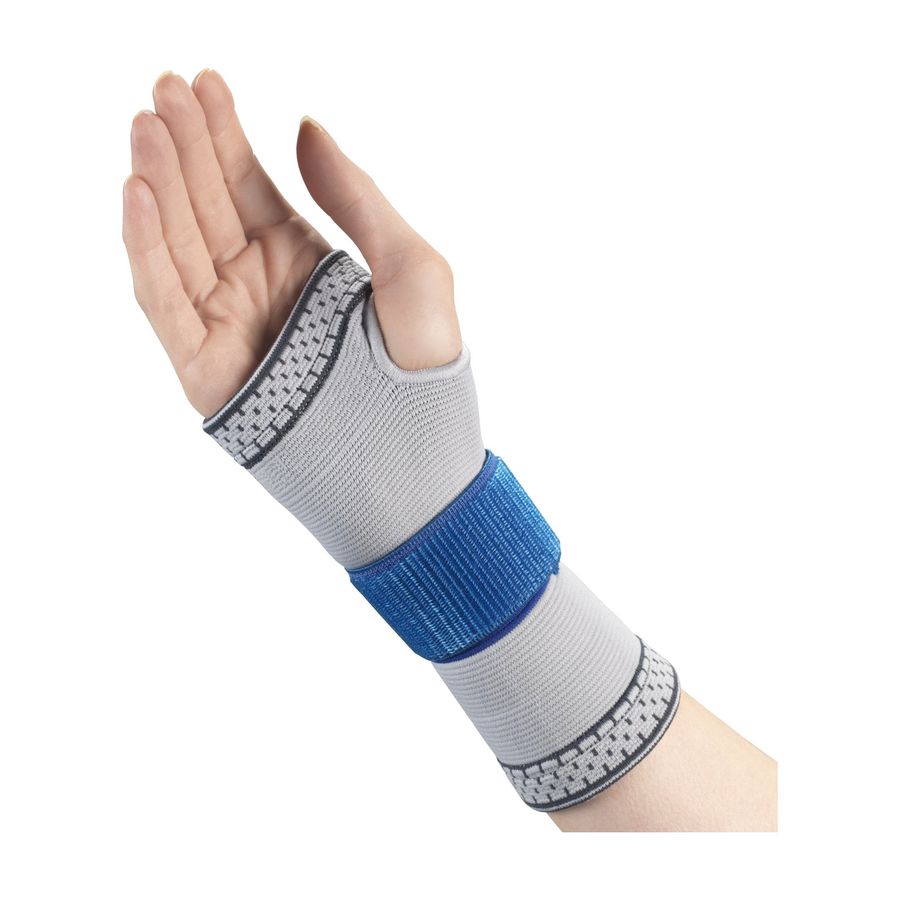 EA/1 CHAMPION ELASTIC WRIST SUPPORT, LIGHT-GREY MEDIUM (6.75-7.5")