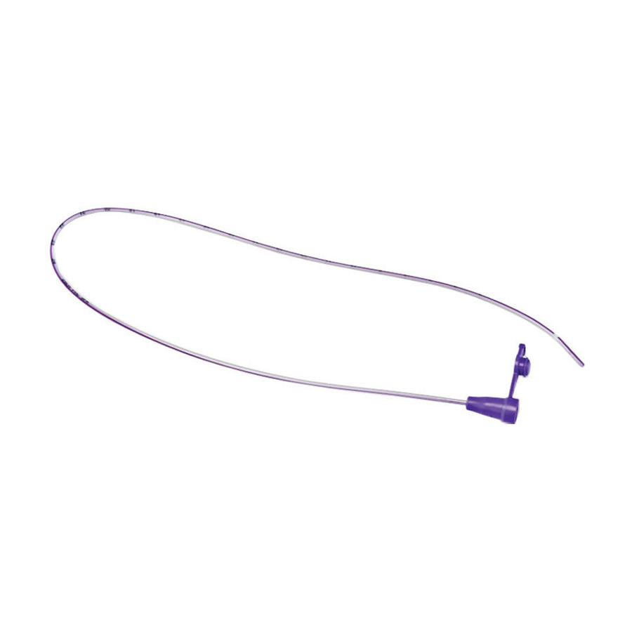 BX/10 KANGAROO PURPLE POLYURETHANE FEEDING TUBE W/ SAFE ENTERAL CONNECTION, 6.5FR (2.2MM) X 20IN (51