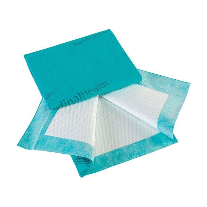 CS/9 (10/PKG) UNDERPAD 18"X24" PREMIUM W/ MAXIMUM ABSORBENCY CORE & AIR-PERMEABLE BACK-SHEET TEAL LA