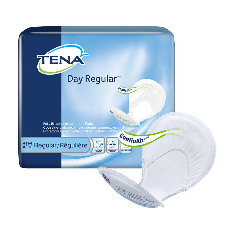 CS/2PKG (46/PKG) TENA DAY REGULAR PADS W/ WETNESS INDICATOR, BLUE Heavy Item