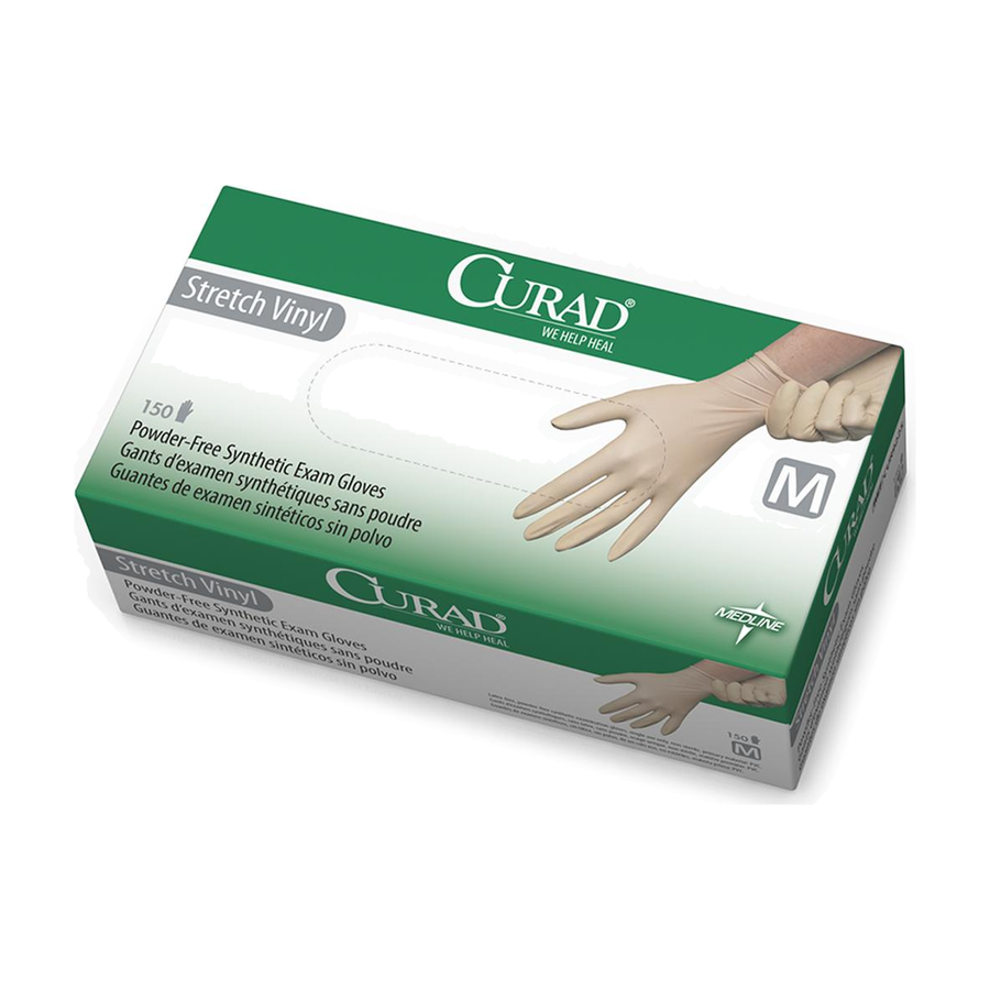 BX/150 EXAM GLOVE, POWDER FREE, VINYL, STRETCH. SIZE SMALL ** Discontinued **