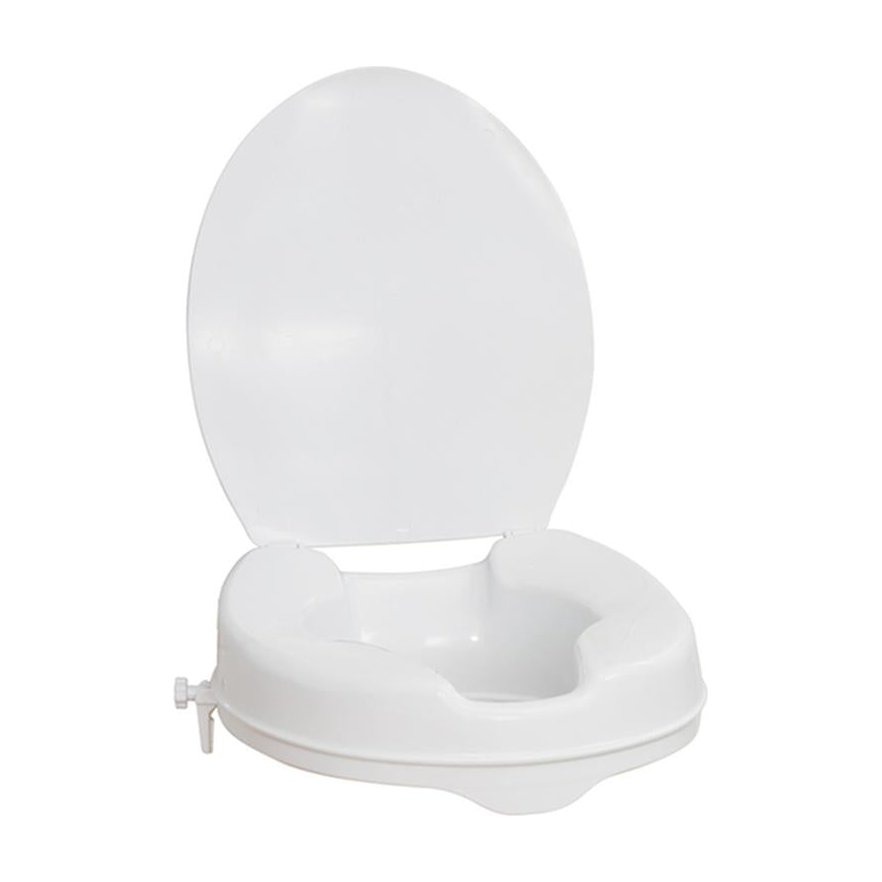EA/1 RAISED TOILET SEAT WITH LID 2" WHITE * Drive Medical item surcharge included in sell