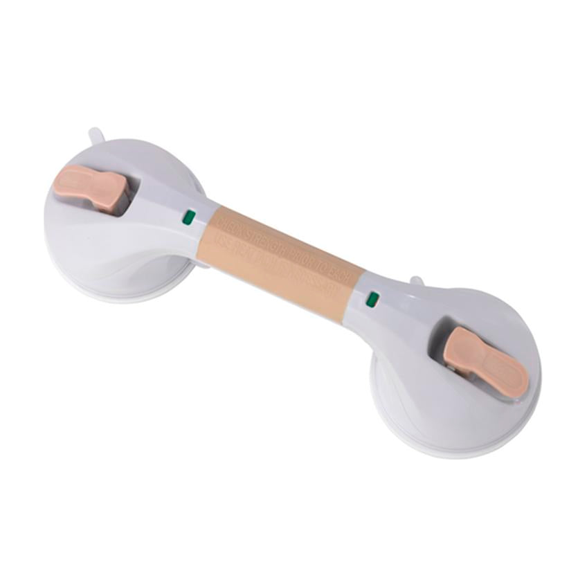 EA/1 SUCTION CUP GRAB BAR, 12" WHITE AND BEIGE * Drive Medical item surcharge included in sell
