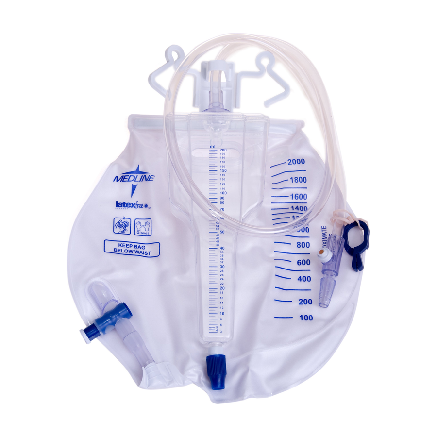 EA/1 URINE METER 200ML EXACT MEASURE PEDIATRIC W/ 2000ML DRAIN BAG & SLIDE-TAP DRAINAGE PORT W/ MET