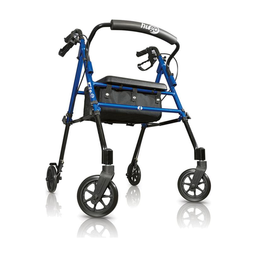 EA/1 FIT ROLLATOR ROLLING WALKER WITH PADDED SEAT, BACKREST AND STORAGE BAG, PACIFIC BLUE * Drive Medical item surcharge included in sell