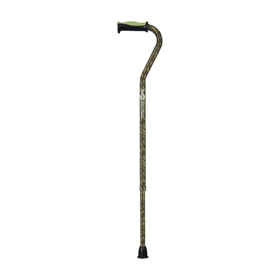 EA/1 ADJUSTABLE OFFSET HANDLE CANE WITH REFLECTIVE STRAP, RAINFOREST * Drive Medical item surcharge included in sell