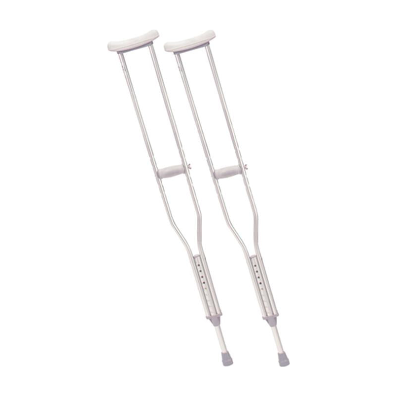 PR CRUTCHES ALUMINUM TALL (5'10" - 6'6") DOUBLE-EXTRUDED CENTER TUBE NO-SKID JUMBO VINYL TIPS 350LBS * Drive Medical item surcharge included in sell