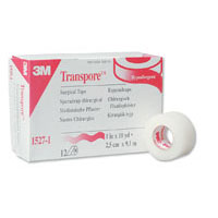 BX/12 TAPE TRANSPORE 1IN X 10YD CLEAR