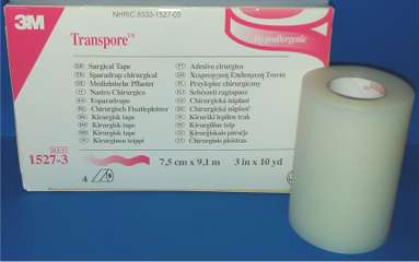 BX/4 TAPE TRANSPORE 3IN X 10YD