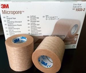 BX/6 TAPE MICROPORE 2IN X 10YD TAN