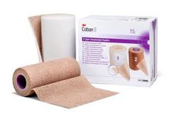 BX/2 COBAN 2 LAYER COMPRESSION SYSTEM 15CM X 3.5M ABOVE THE KNEE 2-PLY STRETCHED LATEX-FREE