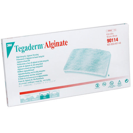 BX/5 DRESSING CALCIUM ALGINATE FIBER 4 X 8IN TEGADERM