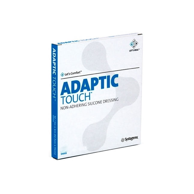 BX/10 ADAPTIC TOUCH NON-ADHERING SILICONE DRESSING 7.6CM X 5CM