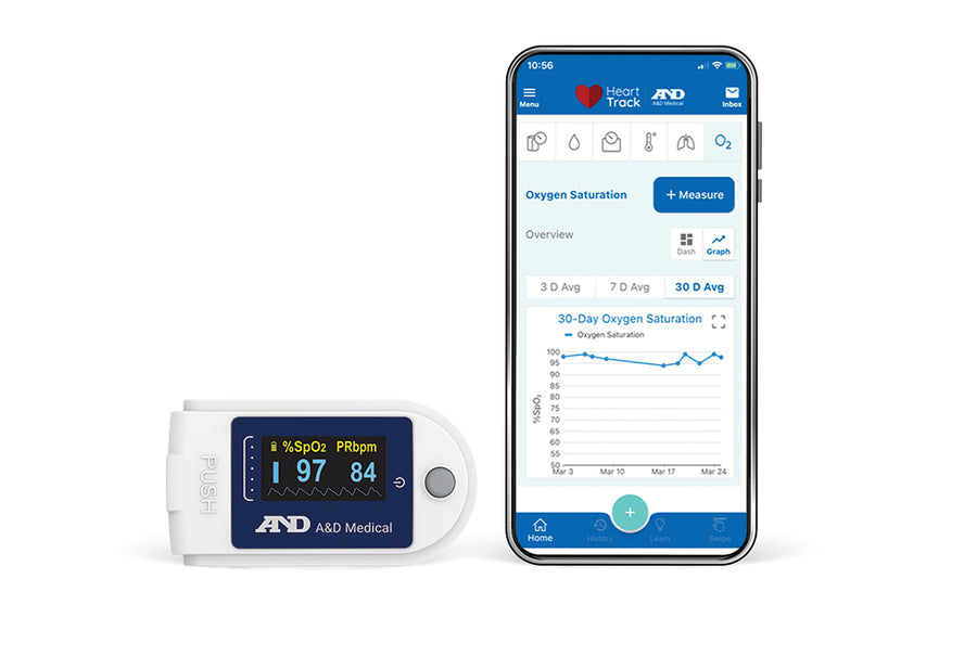EA/1 A&D BLUETOOTH PULSE OXIMETER More info...
