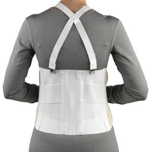 EA/1 INDUSTRIAL BELT MED SUPPPORT NO SUSPENDERS WHITE LARGE (36-42") C206L