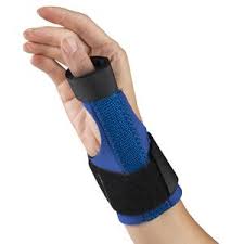 EA/1 NEOPRENE WRIST/THUMB SPLINT, BLACK, MEDIUM