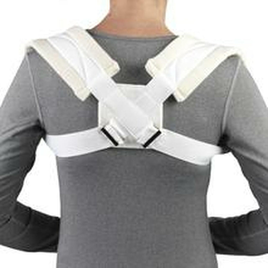 EA/1 OTC MEDIUM CLAVICLE STRAP XL (42-48") FIGURE 8 DESIGN W/ ADJUSTABLE TENSION WHITE LATEX-FREE
