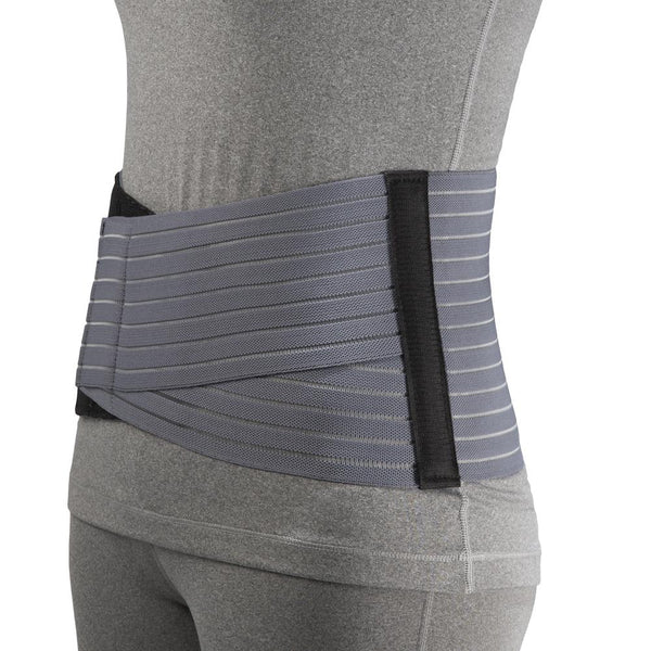 EA/1 OTC 7" LIGHTWEIGHT ELASTIC MEDIUM LUMBOSACRAL SUPPORT MEDIUM (33-36" HIP) GREY LATEX-FREE