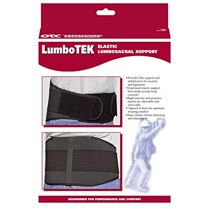 EA/1 LUMBOTEK LUMBOSACRAL SUPPORT 9IN BLACK X-LARGE 38-47IN