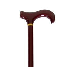 EA/1 WOOD CANE MEN'S NON-ADJUSTABLE W/ MAHOGANY DERBY HANDLE 36" 300LBS