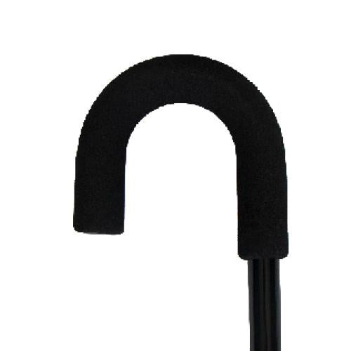 EA/1 PCP CANE MEN'S ADJUSTABLE (33-41") TOURIST HANDLE FOAM BLACK 7/8" ALUMINUM TUBING W/ SLIP-RESIS