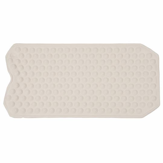 EA/1 PCP BATH SAFETY MAT (15 1/2 X 39 1/2") WHITE ALLERGEN-FREE MILDEW-RESISTANT VINYL