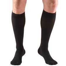 PR TRUFORM CLASSIC LEGWEAR 30-40MMHG KNEE-HIGH CLOSE-TOE SOFT-TOP BLACK MD (13 1/2 -16") SOCK UNISEX