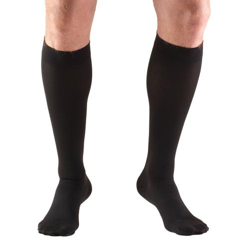 PR/1 TRUFORM CLASSIC 20-30MMHG KNEE-HIGH CLOSED-TOE SOFT-TOP SOCKS BLACK LARGE (15 1/2 - 18") UNISEX