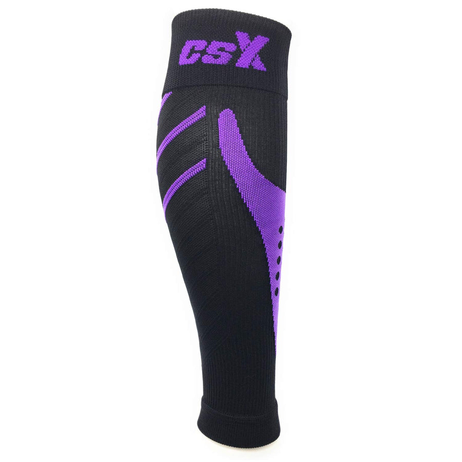 EA/1 CHAMPION CSX CALF SLEEVE SMALL 15-20MM PURPLE/BLACK