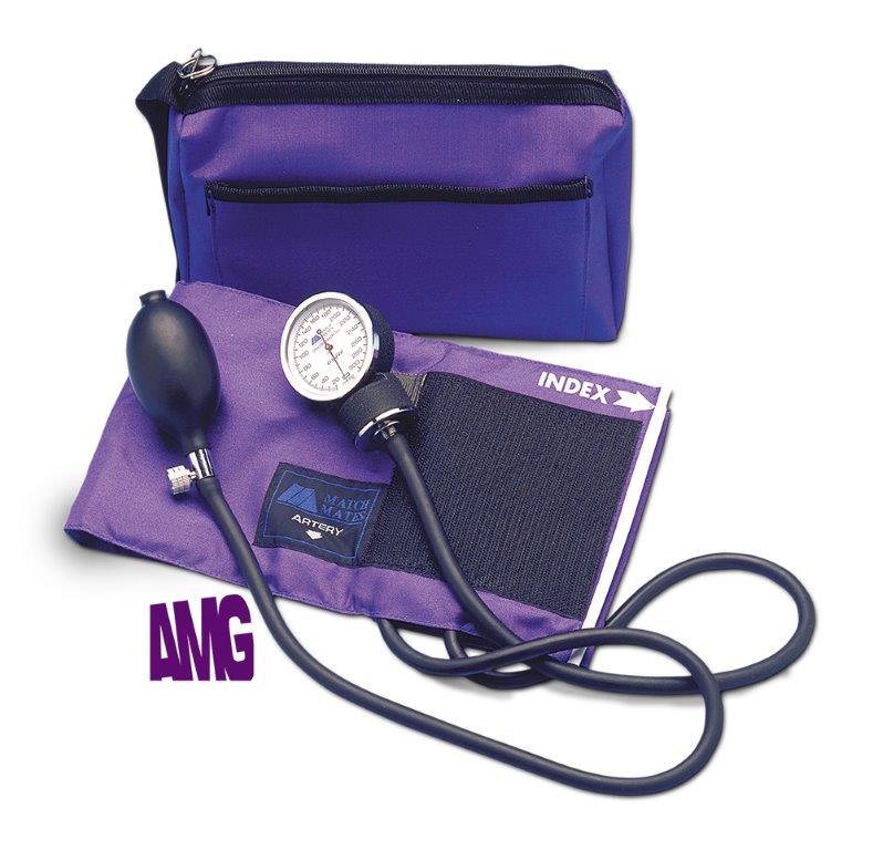 EA/1 COLOR PRO SPHYGMOMANOMETER, ADULT PURPLE LATEX FREE (10-16IN) WITH CARRY CASE (NON-RETURNABLE