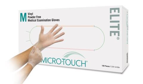 BX/100 MICRO-TOUCH ELITE VINYL GLOVES X-LARGE 3.9MIL