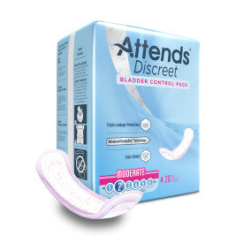 43551 - ATTENDS DISCREET MODERATE PAD L-10.5" W-4.25" - 10 BAGS OF 20 Heavy Item More info...
