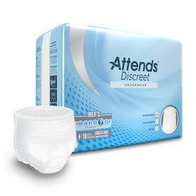43549 - ATTENDS DISCREET UNDERWEAR, MALE, X-LARGE - 4 BAGS OF 18 Heavy Item