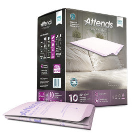 46473 - ATTENDS PREMIER UNDERPAD 30"X36", - 6 BAGS OF 10 Heavy Item More info...