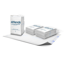 46937 - ATTENDS SUPERSORB ADVANCE PREMIUM UNDERPADS 30"X36" - 12 BAGS OF 5