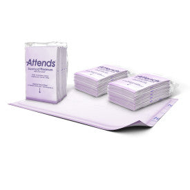 36865 - ATTENDS ALL-IN-ONE MAXIMUM PREMIUM UNDERPADS 30"X36" - 12 BAGS OF 5 Heavy Item More info...